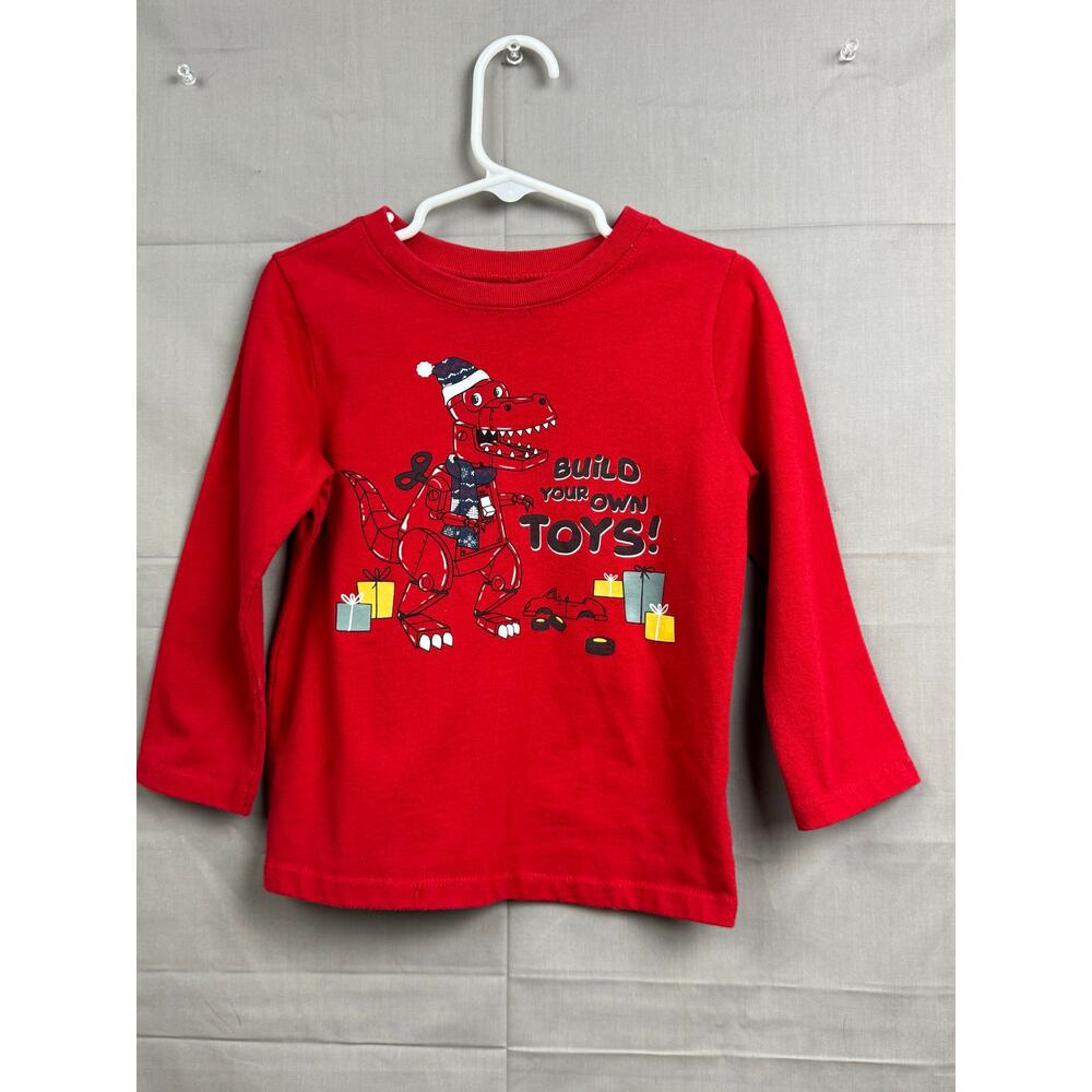 Toddler Boy Holiday Long Sleeve Mickey Mouse Dinosaur Shirt Bundle, Size 3T - Picture 4 of 7